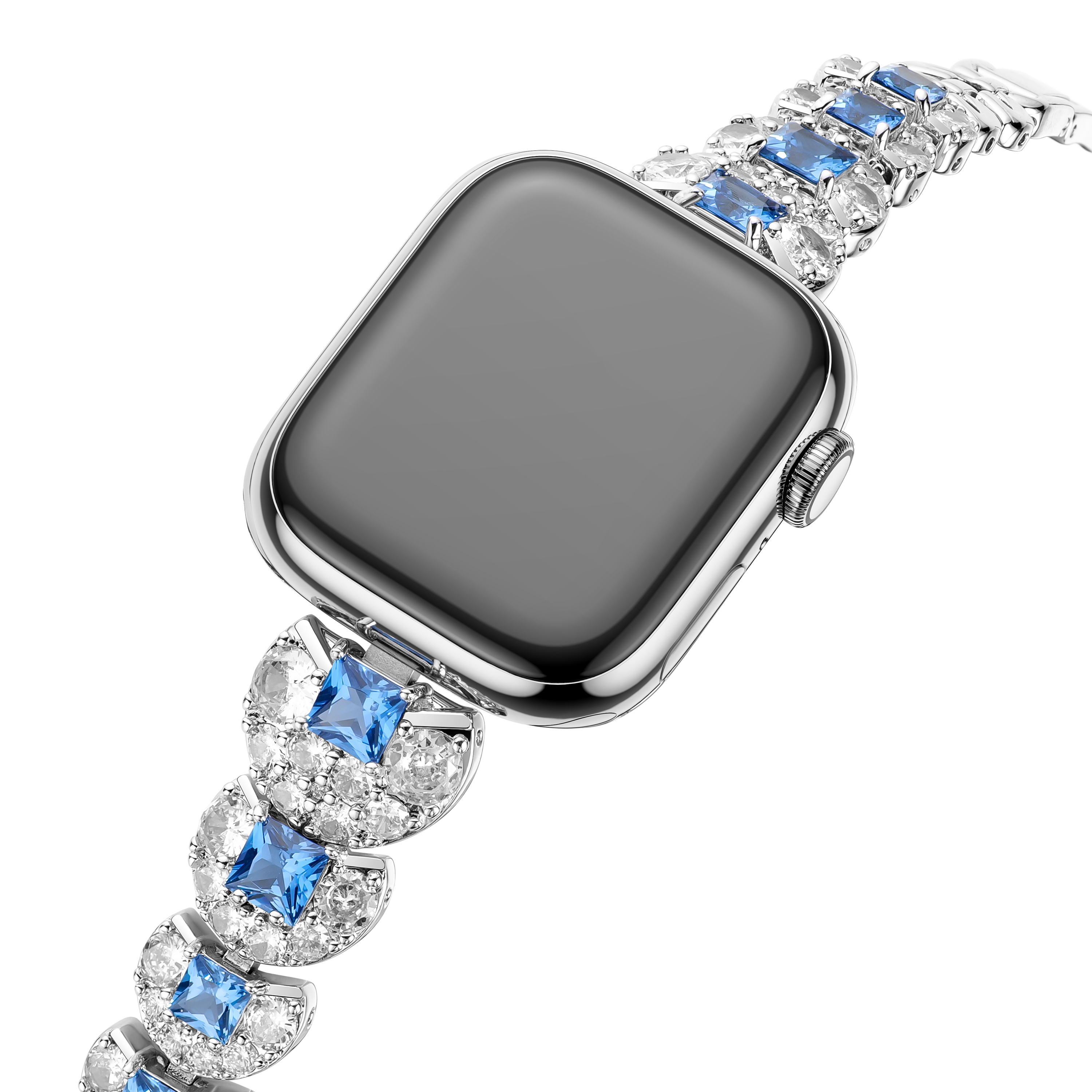 Art Deco Geometric Diamond Band for Apple Watch