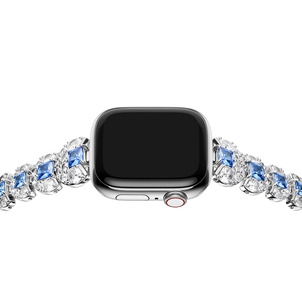 Art Deco Geometric Diamond Band for Apple Watch